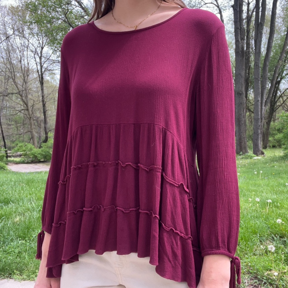 American Eagle baby doll blouse